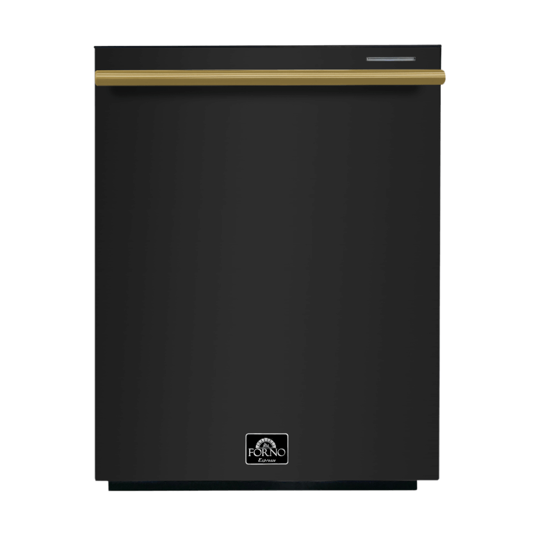 FORNO 24” Pozzo Built-in Dishwasher with additional Antique Brass handles - FDWBI8067-24