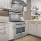 Forno 30-Inch Capriasca Gas Range with 5 Burners, Convection Oven and 100,000 BTUs (FFSGS6260-30)