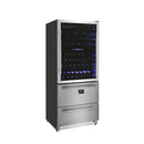Forno 30-Inch Dual Zone Wine Cooler & Refrigerator Drawer (FWCDR6661-30S)