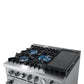 Forno 30-Inch Lazio Gas Range with 5 Sealed Burner, Air Fryer, Wok Ring, & Reversible Griddle in Stainless Steel (FFSGS6276-30)