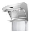 Forno 30-Inch Wall Mount Range Hood with Red Light Warmer, Shelf/Backsplash, and 600 CFM Motor (FRHWM5029-30HB)