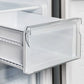 FORNO Salerno 33" Side by Side Built-in Refrigerator 15.6 cu.ft in Stainless Steel with Built-in Style Grille Trim Kit - FFRBI1805-37SG