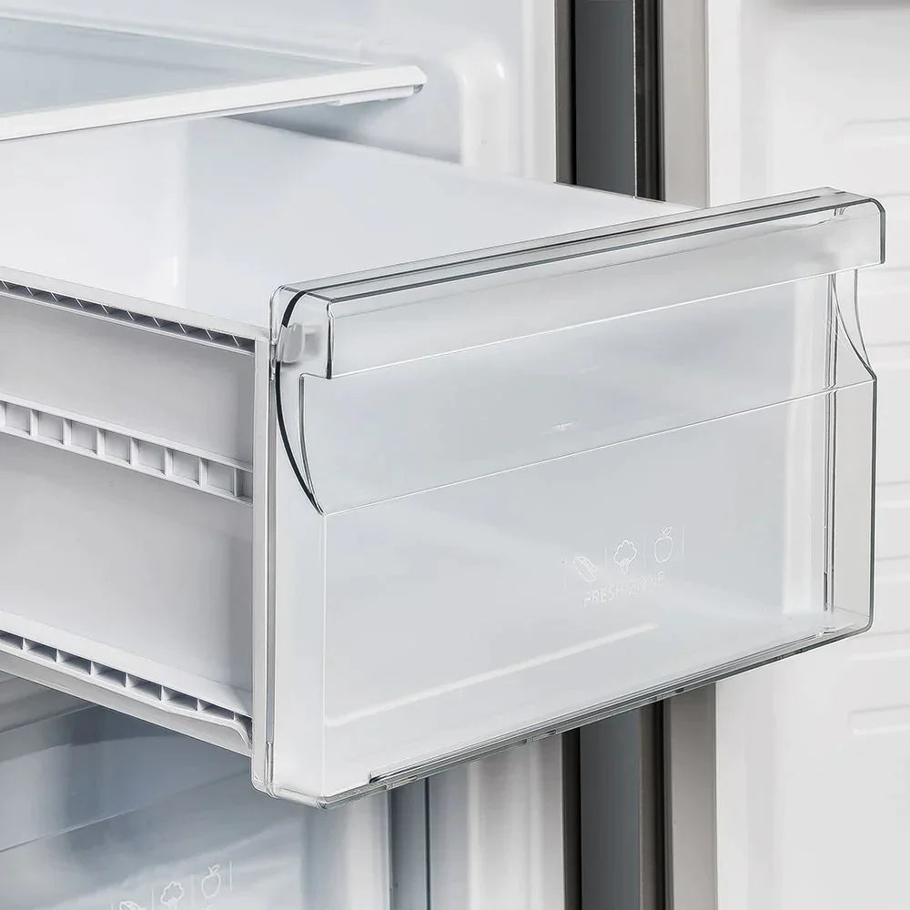 FORNO Salerno 33" Side by Side Built-in Refrigerator 15.6 cu.ft in Stainless Steel with Built-in Style Grille Trim Kit - FFRBI1805-37SG