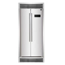 FORNO Salerno 33" Side by Side Built-in Refrigerator 15.6 cu.ft in Stainless Steel with Built-in Style Grille Trim Kit - FFRBI1805-37SG