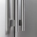 FORNO Salerno 33" Side by Side Built-in Refrigerator 15.6 cu.ft in Stainless Steel with Built-in Style Grille Trim Kit - FFRBI1805-37SG