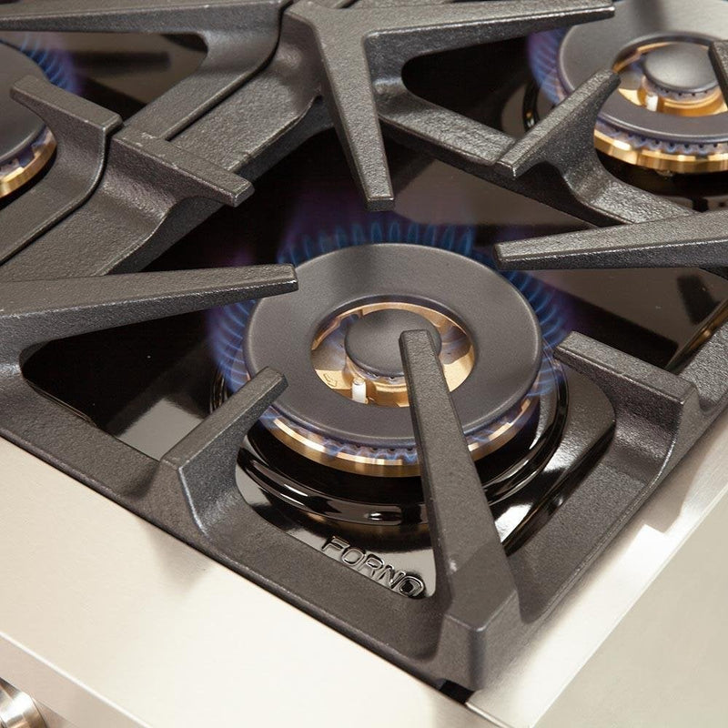 Forno 36" Capriasca Titanium Gas Range with 6 Burners, Convection Oven and 120,000 BTUs -FFSGS6260-36