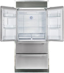 FORNO Gallipoli 36" French Door Refrigerator 19 cu.ft with Built-in Style Grille Trim Kit - FFRBI1820-40SG