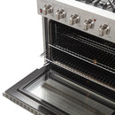 Forno 36" Galiano Gas Range with 6 Burners and Convection Oven