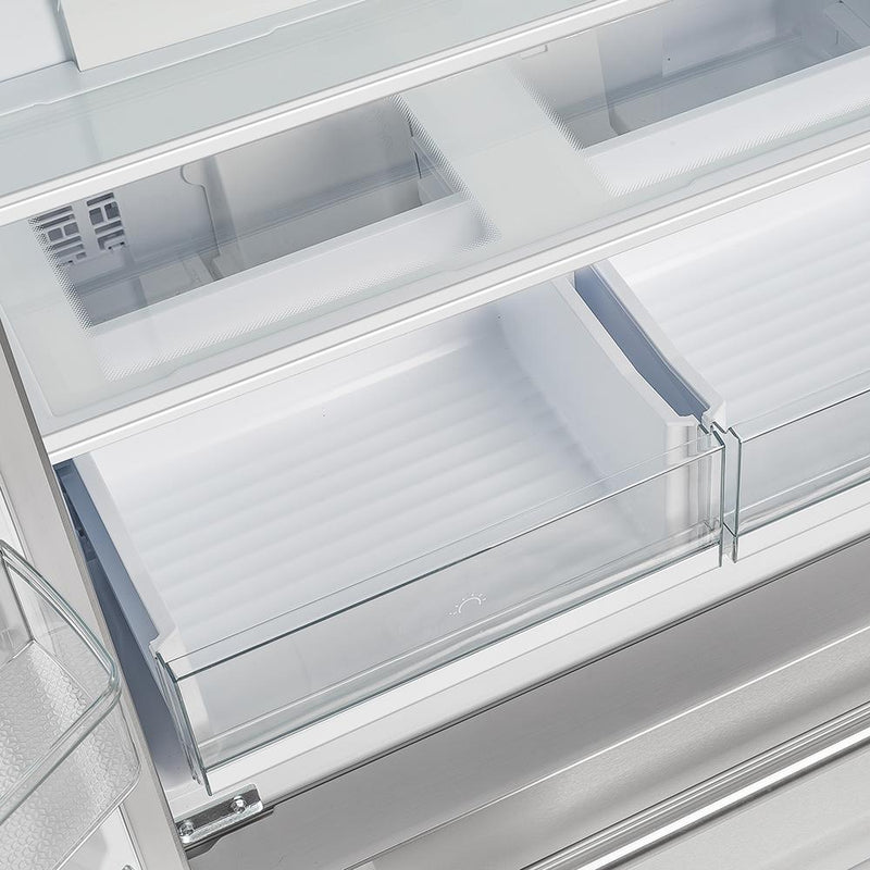 FORNO Gallipoli 36 Inch French Door Refrigerator 19 cu.ft - FFRBI1820-36SB