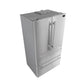 FORNO Gallipoli 36 Inch French Door Refrigerator 19 cu.ft - FFRBI1820-36SB