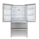 FORNO 2-Piece Appliance Package- 30-Inch Gas Range and 36-Inch French Door Refrigerator in Stainless Steel FBDL-020-02-US