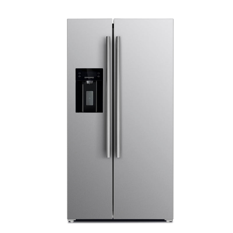 Forno 36-Inch Side by Side 20 cu.ft Refrigerator in Stainless Steel with Water Dispenser and Ice Maker (FFRBI1844-36SB)