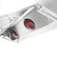 Forno Ansedonia 36" Wall Mount Range Hood with Red Light Warmer, Shelf/Backsplash, and 1200 CFM Motor -FRHWM5029-36HB