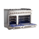 Forno 48-Inch Capriasca Dual Fuel Range with 240v Electric Oven - 8 Burners, Griddle, and 160,000 BTUs (FFSGS6187-48)