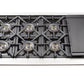 Forno 48" Capriasca Titanium Gas Range with 8 Burners, Griddle and 160,000 BTUs -FFSGS6260-48