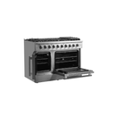 Forno 48-Inch Galiano Gas Range with 8 Gas Burners, 107,000 BTUs, & French Door Gas Oven in Stainless Steel FFSGS6444-48