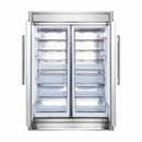 Empty FORNO 60-Inch Maderno 2-Piece Convertible Built-In Refrigerator/Freezer