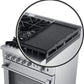 FORNO Lazio 30" Dual Fuel Range with 5 Burners, Air Fryer, Steam Cleaning, and Griddle FFSGS6196-30