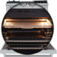 FORNO Lazio 30" Dual Fuel Range with 5 Burners, Air Fryer, Steam Cleaning, and Griddle FFSGS6196-30