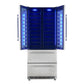 FORNO Campania 32" 120 Bottle Triple Zone French Door Wine Cooler with 2 Beverage Drawers, FWCDR6635-32S