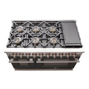 FORNO Capriasca - Titanium Professional 48" Freestanding Colored Door Gas Range FFSGS6260-48WHT