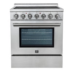 Forno Espresso 30" 4.38 cu. ft. Freestanding Electric Range in Stainless Steel, FFSEL6011-30