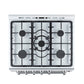 Forno Espresso 30” Gas Range in Stainless Steel with Silver Handles, FFSGS1116-30