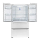 FORNO Espresso Moena 36-inch French Door Refrigerator in Black, 19.2 Cu.ft - FFRBI1820-36BLK