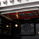 FORNO Galiano 30-Inch French Door Electric Range with Convection Oven in Stainless Steel - FFSEL6917-30