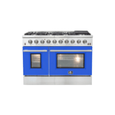 FORNO Vittorio - Gold Professional 48" Freestanding Colored Door Gas Range FFSGS6244-48RED