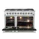 FORNO Vittorio - Gold Professional 48" Freestanding Colored Door Gas Range FFSGS6244-48RED