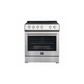 Forno Leonardo Espresso 30-Inch Electric Range with 5.0 cu. Ft. Electric Oven - FFSEL6012-30