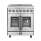 FORNO Massimo 30" Freestanding French Door Electric Range - FFSEL6955-30