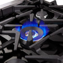 FORNO Massimo 30-Inch Freestanding French Door Gas Range in Stainless Steel - FFSGS6439-30