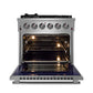 FORNO Massimo 30-Inch Freestanding Gas Range in Stainless Steel - FFSGS6239-30