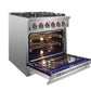 FORNO Massimo 30-Inch Freestanding Gas Range in Stainless Steel - FFSGS6239-30
