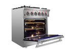 FORNO Massimo 30-Inch Freestanding Gas Range in Stainless Steel - FFSGS6239-30