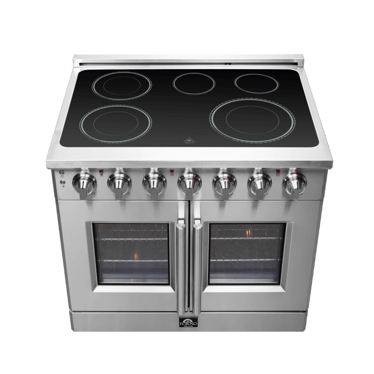 FORNO Massimo 36" Freestanding French Door Electric Range - FFSEL6955-36
