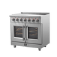 FORNO Massimo 36" Freestanding French Door Electric Range - FFSEL6955-36