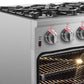 FORNO Massimo 36-Inch Freestanding Dual Fuel Range in Stainless Steel - FFSGS6125-36