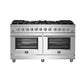 FORNO Massimo 60-Inch Freestanding Gas Range in Stainless Steel - FFSGS6239-60