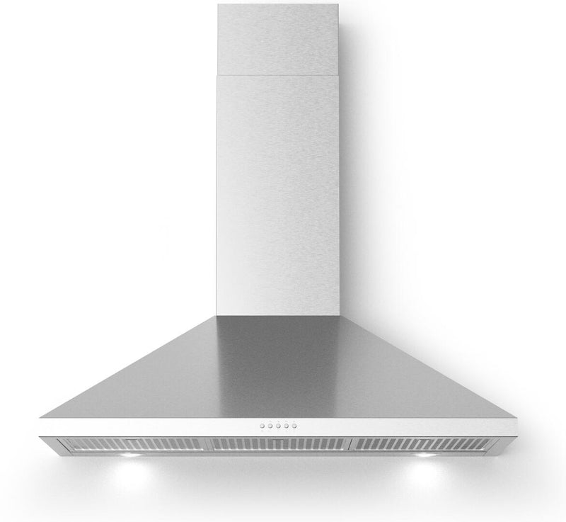 Forte Bravo Series 30-Inch Wall Mount Convertible Hood with 600 CFM, LED Lights, in Stainless Steel (BRAVO30)