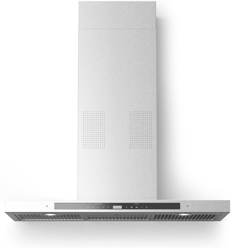 Forte Collegare Series 36-Inch Wall Mount Convertible Range Hood with 600 CFM, Music Player via Bluetooth Digital in Stainless Steel (COLLEGARE36)