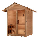 GOLDEN DESIGNS "ARLBERG" 3 PERSON TRADITIONAL OUTDOOR STEAM SAUNA - CANADIAN HEMLOCK GDI-8103-01