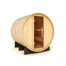 GOLDEN DESIGNS "AROSA" 4 PERSON BARREL TRADITIONAL STEAM SAUNA - PACIFIC CEDAR GDI-B004-01