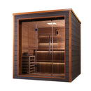 GOLDEN DESIGNS BERGEN 6 PERSON OUTDOOR-INDOOR TRADITIONAL STEAM SAUNA - CANADIAN RED CEDAR INTERIOR GDI-8206-01