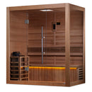 Golden Designs "Forssa Edition" 3-4 Person Indoor Traditional Steam Sauna - Canadian Red Cedar Interior GDI-7203-01