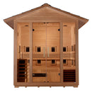 GOLDEN DESIGNS "GARGELLEN" 5 PERSON HYBRID OUTDOOR STEAM SAUNA - CANADIAN HEMLOCK GDI-8125-01