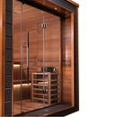 GOLDEN DESIGNS KAARINA 6 PERSON OUTDOOR-INDOOR TRADITIONAL STEAM SAUNA - CANADIAN RED CEDAR INTERIOR GDI-8506-01