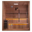 Golden Designs "Kuusamo Edition" 6 Person Indoor Traditional Steam Sauna - Canadian Red Cedar Interior GDI-7206-01